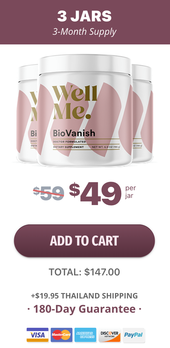 WellMe BioVanish - 3 Bottles